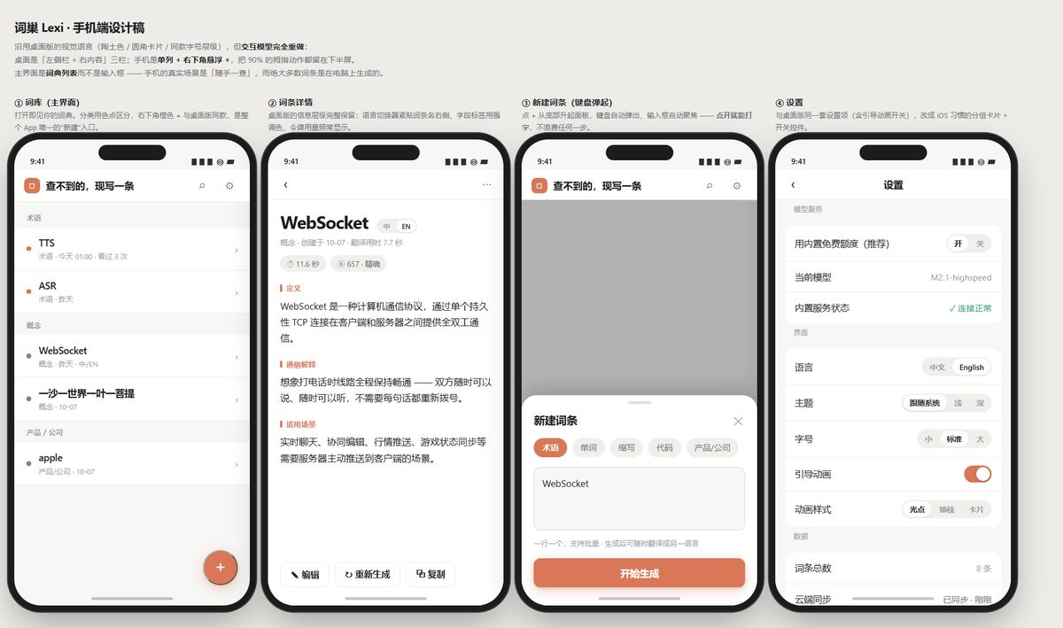 Mobile layout study